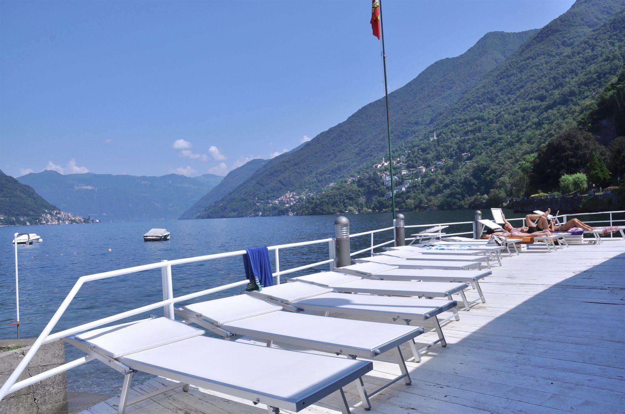 Hotel Ristorante Vapore Faggeto Lario Esterno foto